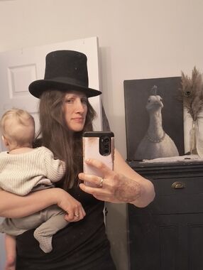 Black Wool Top Hat - Classic Vintage Style